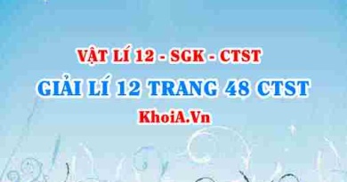 Giải Vật lí 12 trang 48 Chân trời Sáng tạo